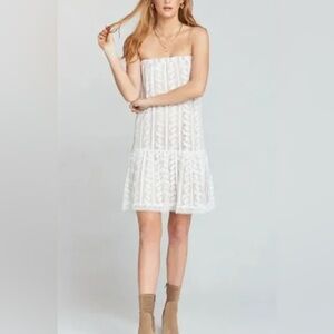 Show Me Your Mumu Warren Skirt Dress Darling Crochet Lace Size M Boho Coquette